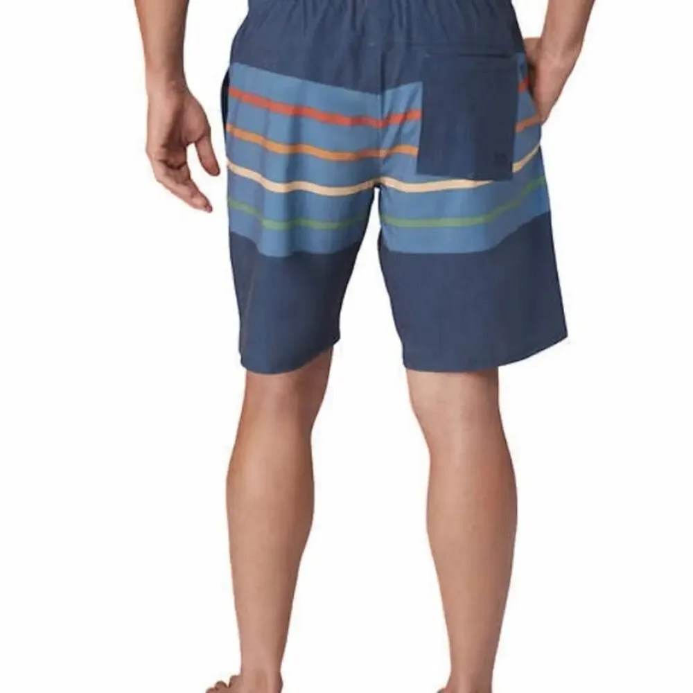 Hang Ten Men's Swimwear Trunks Shorts Blue Stripe Size XL NWT